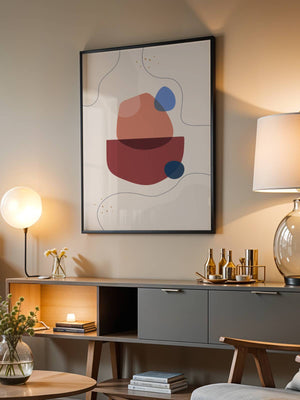 Balanced Forms Terracotta Plakat - 21 x 29.7 cm - Nellastore