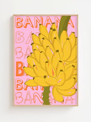 Banana Bunch Market Plakat - 21 x 29.7 cm - Nellastore
