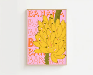 Banana Bunch Market Plakat - 21 x 29.7 cm - Nellastore