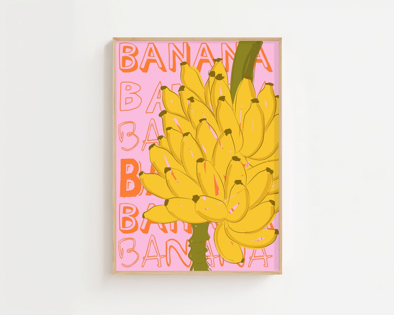 Banana Bunch Market Plakat - 21 x 29.7 cm - Nellastore