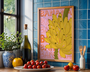 Banana Bunch Market Plakat - 21 x 29.7 cm - Nellastore