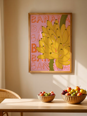 Banana Bunch Market Plakat - 21 x 29.7 cm - Nellastore