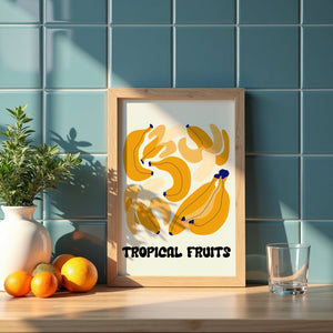 Banana Grove Kitchen Plakat - 21 x 29.7 cm - Nellastore
