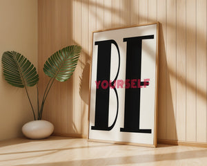 Be Yourself Plakat - 21 x 29.7 cm (A4) - Nellastore