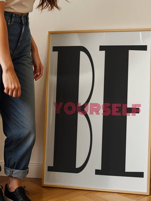 Be Yourself Plakat - 21 x 29.7 cm (A4) - Nellastore