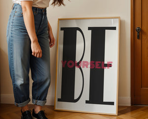 Be Yourself Plakat - 21 x 29.7 cm (A4) - Nellastore