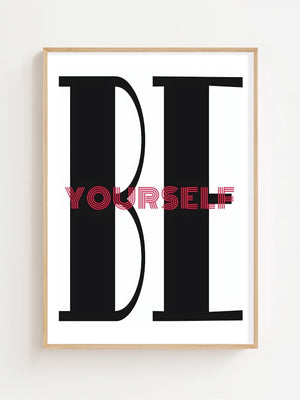 Be Yourself Plakat - 21 x 29.7 cm (A4) - Nellastore