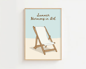 Beach Chair Harmony Plakat - 21 x 29.7 cm - Nellastore