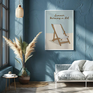 Beach Chair Harmony Plakat - 21 x 29.7 cm - Nellastore