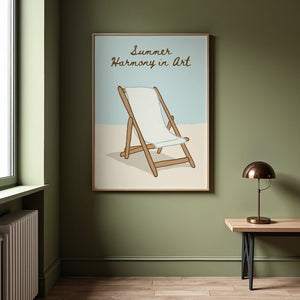 Beach Chair Harmony Plakat - 21 x 29.7 cm - Nellastore