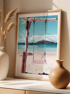 Beach Swing Plakat - 21 x 29.7 cm (A4) - Nellastore