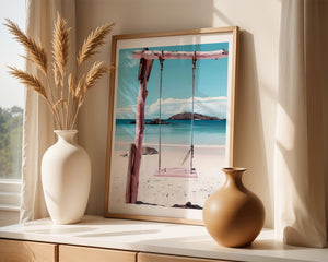Beach Swing Plakat - 21 x 29.7 cm (A4) - Nellastore