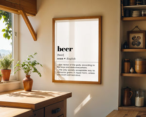 Beer Plakat - 21 x 29.7 cm (A4) - Nellastore