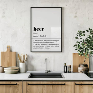 Beer Plakat - 21 x 29.7 cm (A4) - Nellastore