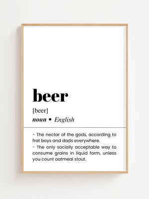 Beer Plakat - 21 x 29.7 cm (A4) - Nellastore