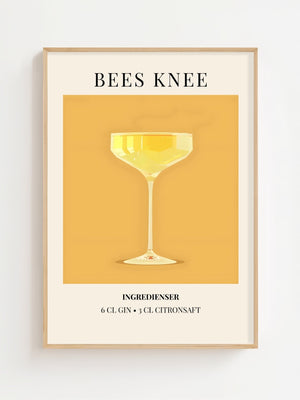 Bee's Knees Plakat - 21 x 29.7 cm (A4) - Nellastore