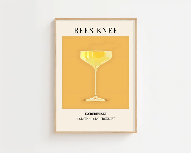 Bee's Knees Plakat - 21 x 29.7 cm (A4) - Nellastore