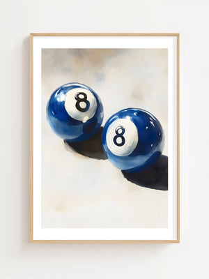 Behind The Eight Ball Plakat - 21 x 29.7 cm (A4) - Nellastore
