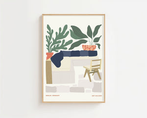 Berlin Corner Green Plakat - 21 x 29.7 cm - Nellastore