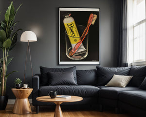 Binaca Zahnpaste Plakat - 21 x 29.7 cm (A4) - Nellastore
