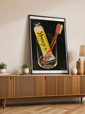 Binaca Zahnpaste Plakat - 21 x 29.7 cm (A4) - Nellastore