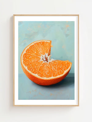 Bitten Orange Plakat - 21 x 29.7 cm (A4) - Nellastore