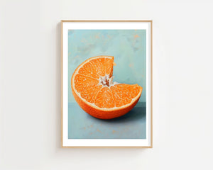 Bitten Orange Plakat - 21 x 29.7 cm (A4) - Nellastore
