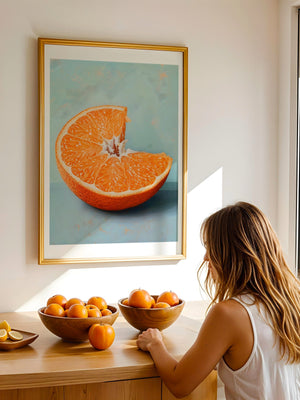 Bitten Orange Plakat - 21 x 29.7 cm (A4) - Nellastore