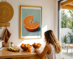 Bitten Orange Plakat - 21 x 29.7 cm (A4) - Nellastore