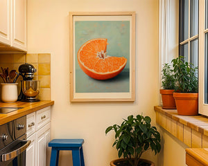 Bitten Orange Plakat - 21 x 29.7 cm (A4) - Nellastore