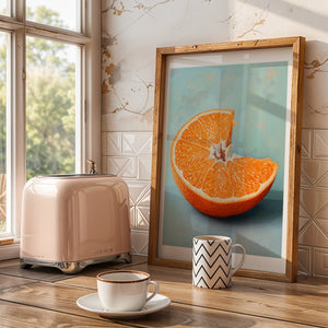 Bitten Orange Plakat - 21 x 29.7 cm (A4) - Nellastore