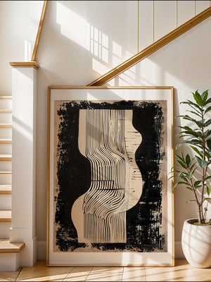 Black And White Columns Plakat - 21 x 29.7 cm (A4) - Nellastore