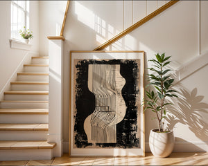 Black And White Columns Plakat - 21 x 29.7 cm (A4) - Nellastore