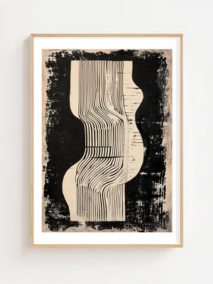 Black And White Columns Plakat - 21 x 29.7 cm (A4) - Nellastore