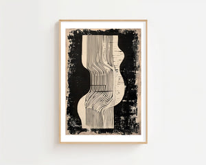 Black And White Columns Plakat - 21 x 29.7 cm (A4) - Nellastore