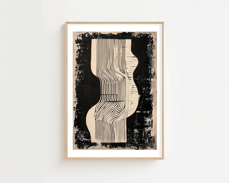 Black And White Columns Plakat - 21 x 29.7 cm (A4) - Nellastore