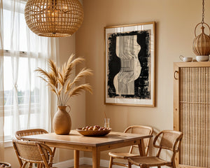Black And White Columns Plakat - 21 x 29.7 cm (A4) - Nellastore