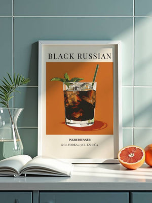 Black Russian Plakat - 21 x 29.7 cm (A4) - Nellastore