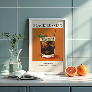 Black Russian Plakat - 21 x 29.7 cm (A4) - Nellastore