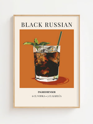 Black Russian Plakat - 21 x 29.7 cm (A4) - Nellastore