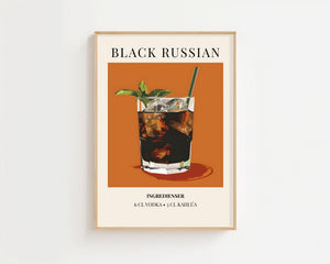 Black Russian Plakat - 21 x 29.7 cm (A4) - Nellastore