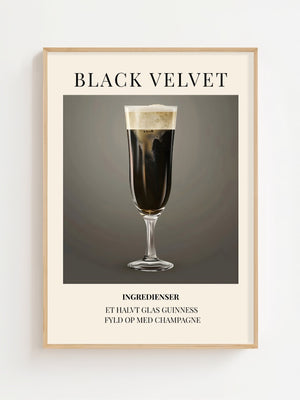 Black Velvet Plakat - 21 x 29.7 cm (A4) - Nellastore