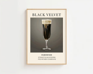 Black Velvet Plakat - 21 x 29.7 cm (A4) - Nellastore