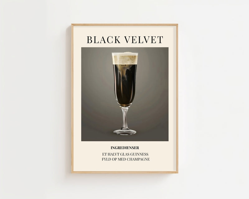 Black Velvet Plakat - 21 x 29.7 cm (A4) - Nellastore