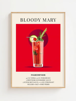 Bloody Mary Plakat - 21 x 29.7 cm (A4) - Nellastore