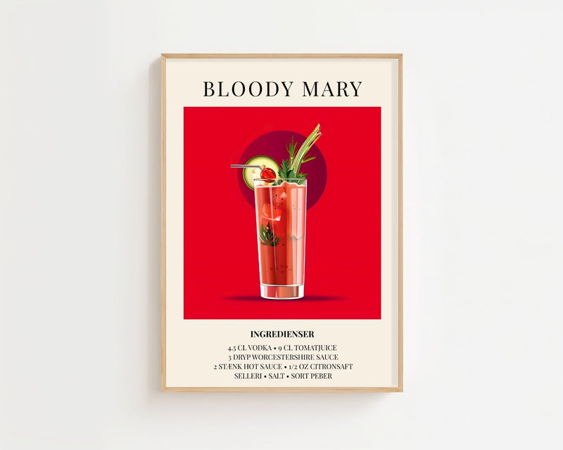 Bloody Mary Plakat - 21 x 29.7 cm (A4) - Nellastore
