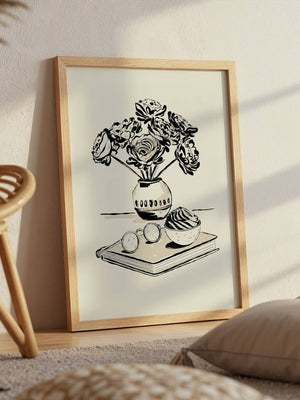 Bloom & Books Plakat - 21 x 29.7 cm - Nellastore