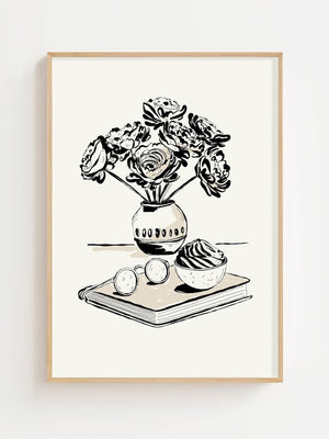Bloom & Books Plakat - 21 x 29.7 cm - Nellastore