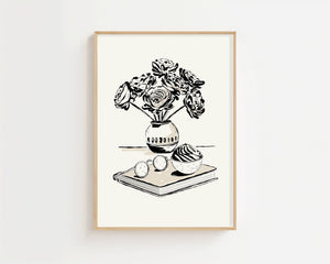 Bloom & Books Plakat - 21 x 29.7 cm - Nellastore