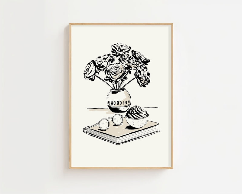 Bloom & Books Plakat - 21 x 29.7 cm - Nellastore